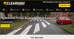 Desktop Screenshot of clearwayroadmarking.com